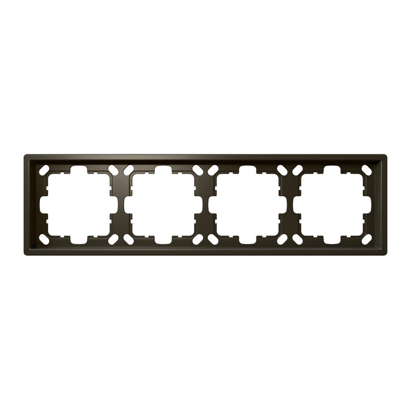 Рамка серия FD 4-постовая, цвет Бронза