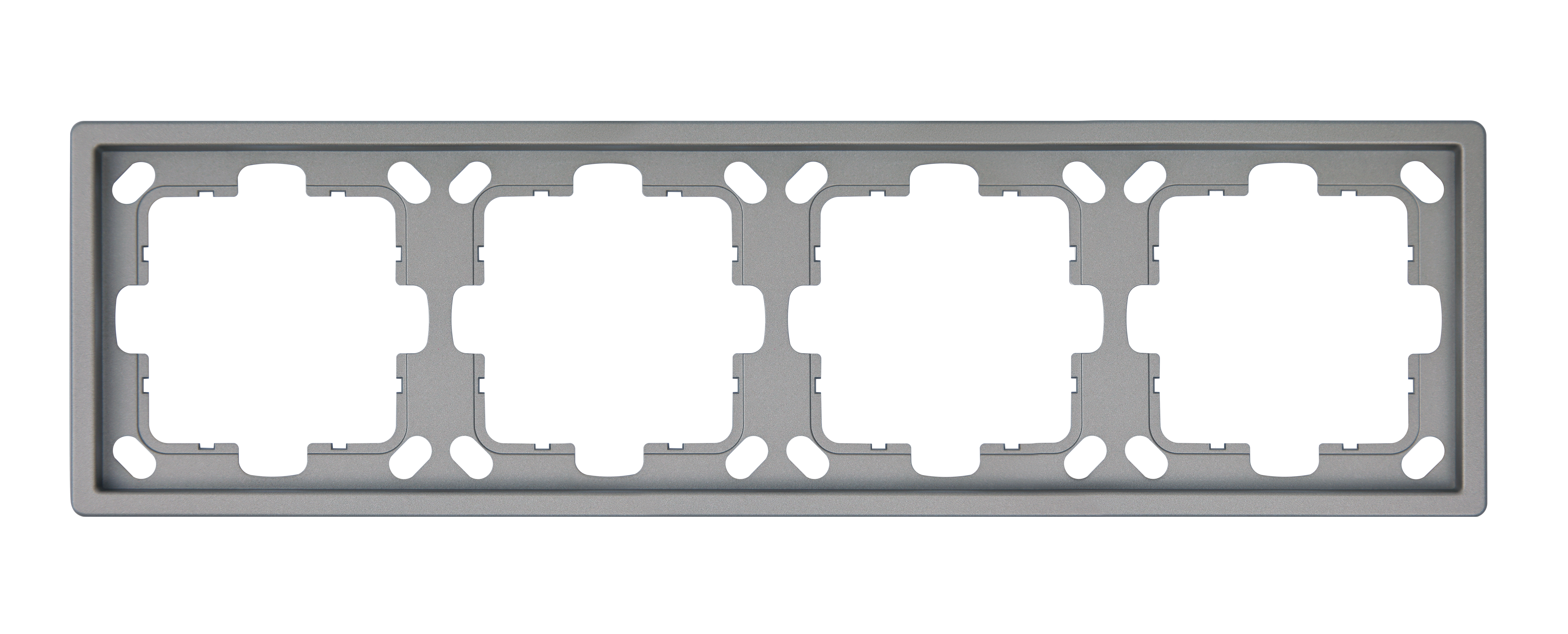 Рамка серия FD 4-постовая, цвет Никель