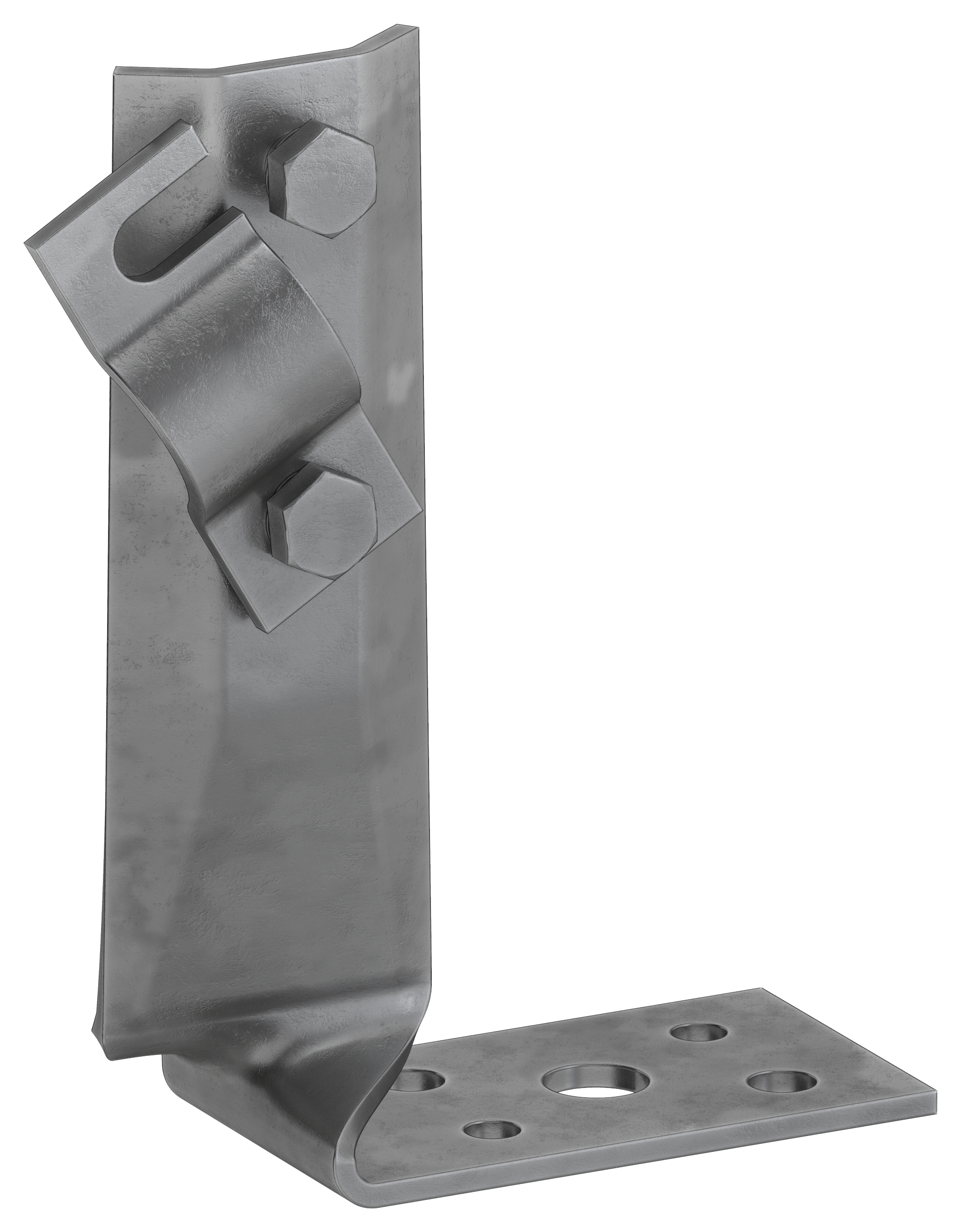 Держатель проводника круглого 6-10мм винтовой угловой скрученный h=70мм оцинкованная сталь TD IEK