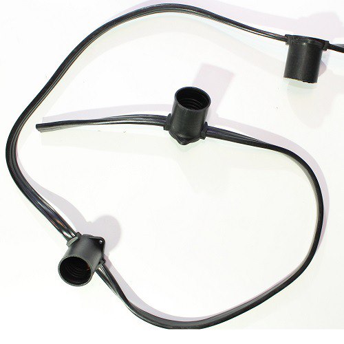 Белт-лайт  гибкий проводящий шлейф двухжильный Е27 220V шаг 20 см (катушка 100 метров) IP65