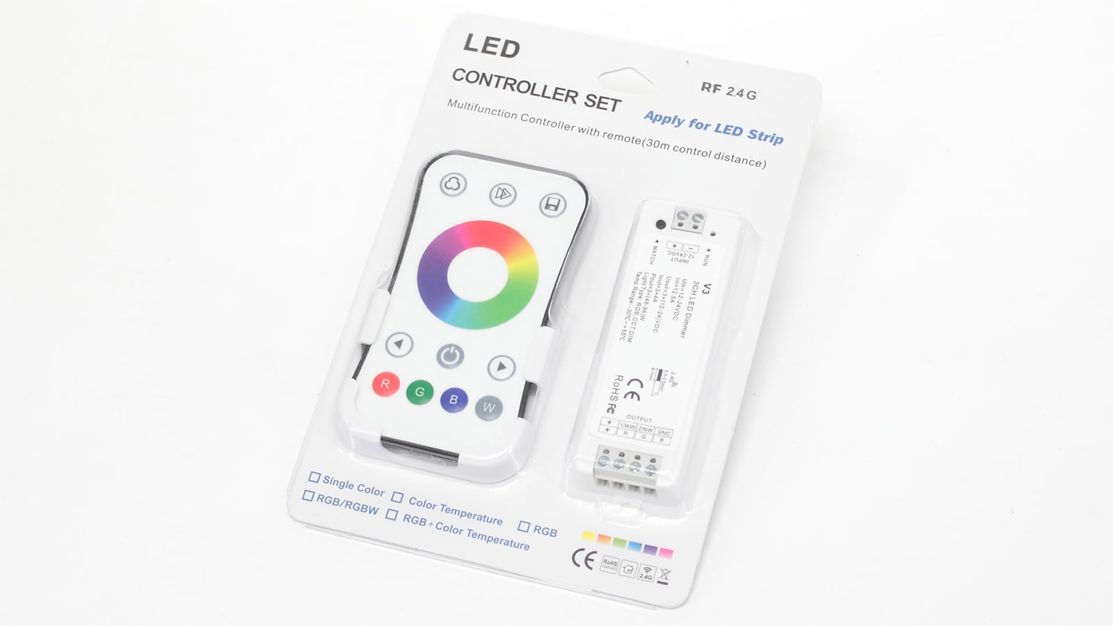 Контроллер MINI-TOUCH RGB RF10B (12A, 12-24V, 144-288W)