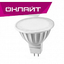 Лампа светодиодная LED 5вт 230в GU5.3 тепло-белый ОНЛАЙТ (71637 ОLL-MR16)