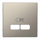 SE Merten D-Life Никель Центральная накладка для USB механизма 2,1А
