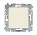 ABB EPJ Levit cлоновая коcть / белый Выключатель кнопочный 1-клавишный