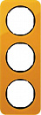 Рамкa 3-я Акрил оранжевый/черный (акрил) Berker R1