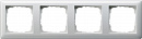 Рамка 4-ая Gira Standard 55 Белый глянцевый