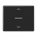 JUNG SL 500 Черный Накладка нажимного электронного жалюзийного выключателя (sl5232sw)