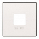 SKY Альпийский белый Накладка для механизмов зарядного устройства USB, арт.8185