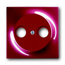 Накладка (центральная плата) для TV-R розетки, серия impuls, цвет бордо/ежевика