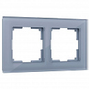  Рамка на 2 поста Favorit (серый,стекло), W0021115