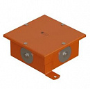 SMB120 Коробка металлическая, 4 метал.  заглушки,  IP66,  цвет оранж. Экопласт