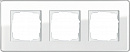 Рамка 3-ая Esprit Glass C Gira Белое стекло