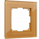  Рамка на 1 пост (бронзовый,стекло), WL01-Frame-01 