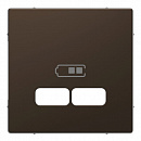 SE Merten D-Life Мокко Центральная накладка для USB механизма 2,1А