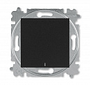 ABB EPJ Levit антрацит / дымчатый чёрный Выключатель кнопочный 1-кл, с подсветкой