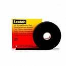 Изолента резиновая черная 19мм 9.1м сырая резина Scotch 23 