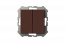 28-133 Выключатель 2-кл. Эпсилон IJ5 10-003-01 E/R  коричневый