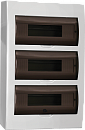 Щит распределительный навесной ЩРн-П-36 IP41 пластиковый белый прозрачная дверь