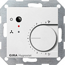 Гигростат электронный Gira System 55 Белый матовый