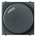 NIE Zenit Антрацит Светорегулятор нажимной 40-450W для л/н и г/л с обмот. тр-ром, 2 мод