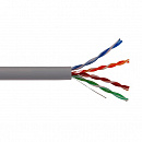 Витая пара ITK кабель связи ШПД U/UTP (неэкранированный) категория 5е 4 пары 24 AWG ПВХ (305м) серый