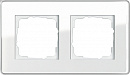 Рамка 2-ая Esprit Glass C Gira Белое стекло