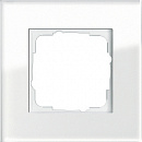 Рамка 1-ая Esprit Gira Белое стекло