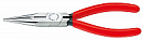 Плоскогубцы для регулировки реле, узкие губки 34 мм, длина 135 мм, фосфатированные, обливные ручки