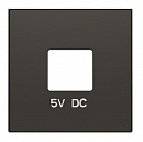 SKY Чёрный бархат Накладка для механизмов зарядного устройства USB, арт.8185