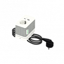 US+Блок розеточный с зажимом, с 1 розеткой (2К+З) и 2 зарядками USB (A+C) БЕЛЫЙ