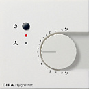 Гигростат электронный Gira F100 Белый глянцевый