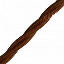 BIRONI Витой провод 2*1,5, цвет коричневый глянец