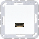 Jung Мех Розетка HDMI 1-местная A/AS Белый (MAA1112WW)