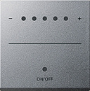 Накладка сенсорная для светорегуляторов System 2000 Gira System 55 Алюминий