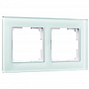  Рамка на 2 поста (натуральное стекло,стекло), WL01-Frame-02 
