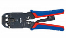 Пресс-клещи для штекеров RJ, 3 гнезда, RJ 10 (4-pin), RJ 11/12 (6-pin), RJ 45 (8-pin), 200 мм