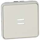 Legrand Plexo Белый Мех Выключатель 1-клавишный кнопочный с подсветкой НО-контакт IP55