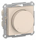 AtlasDesign Беж Светорегулятор (диммер) поворотно-нажимной, 315Вт, мех.