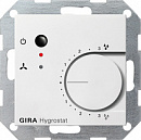 Гигростат электронный Gira System 55+E22 Белый глянцевый