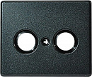 JUNG SL 500 Черный Накладка TV-FM розетки (sl561tvsw)