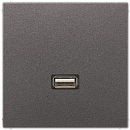 JUNG Мех Розетка USB-удлинитель 1 местная Jung LS Антрацит (MAAL1122AN)