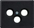 JUNG SL 500 Черный Накладка TV-SAT-FM розетки (sl561satsw)
