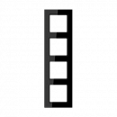 JUNG A550 Черный Рамка 4-ая для вертикальной и горизонтальной установки