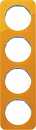 Рамкa 4-я Акрил оранжевый/белый (акрил) Berker R1