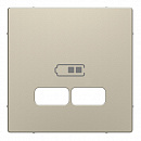 SE Merten D-Life Сахара Накладка центральная для USB механизма 2,1А