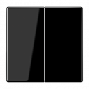 JUNG LS 990 Черный Накладка светорегулятора 2-х канального нажимного (LS1565.07SW)
